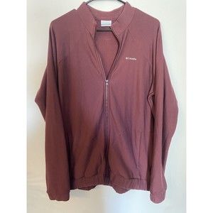COLUMBIA‎ Women's Burgundy Full Zip Jacket - Size Medium